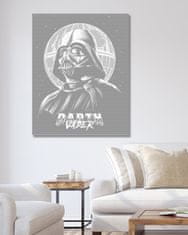 ZUTY Bodkovanie - DARTH VÁDER PRED HVIEZDOU SMRTI 40x50 cm NO