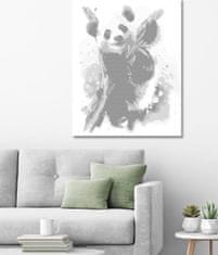 ZUTY Bodkovanie - PANDA NA VETVE 40x50 cm NO