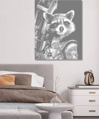 ZUTY Bodkovanie - ROCKET RACOON 40x50 cm NO