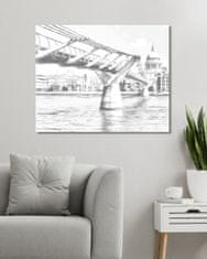 ZUTY Bodkovanie - MILLENNIUM BRIDGE V LONDÝNE 40x50 cm NO