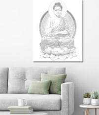 ZUTY Bodkovanie - MEDITUJÚCI BUDDHA II 40x50 cm NO