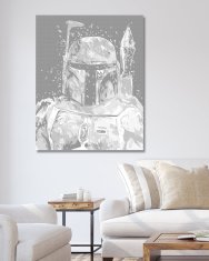 ZUTY Bodkovanie - ABSTRAKTNÁ BOBBA FETT 40x50 cm NO