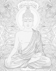 ZUTY Bodkovanie - BUDDHA A ORNAMENTY 40x50 cm NO