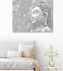 ZUTY Bodkovanie - BUDDHA NA MODROM POZADÍ 40x50 cm NO