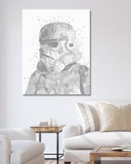 ZUTY Bodkovanie - ABSTRAKTNÝ STORMTROOPER (STAR WARS) 40x50 cm NO