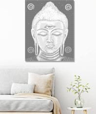 ZUTY Bodkovanie - BUDDHA S TRETÍM OKOM 40x50 cm NO