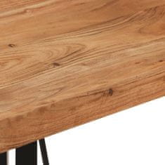 Petromila vidaXL Barový stôl 55x55x107 cm masívna akácia a železo