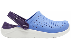 Crocs LiteRide Clogs pre deti, 27-28 EU, C10, Dreváky, Šlapky, Papuče, Lapis/Mulberry, Fialová, 205964-4SF