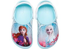 Crocs Fun Lab OL Disney Frozen2 Clogs pre deti, 19-20 EU, C4, Dreváky, Šlapky, Papuče, Ice Blue, Modrá, 206167-4O9