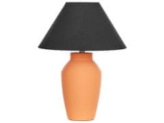 Beliani Keramická stolná lampa oranžová RODEIRO