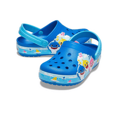 Crocs Fun Lab Baby Shark Band Clogs pre deti, 24-25 EU, C8, Dreváky, Šlapky, Papuče, Bright Cobalt, Modrá, 206704-4JL