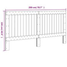 Vidaxl Čelo postele 200x104 cm masívna borovica