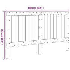 Vidaxl Čelo postele 180x104 cm masívna borovica