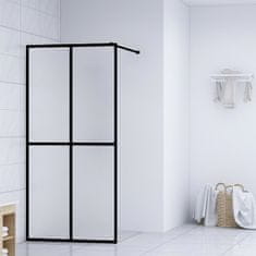 Vidaxl Sprchová zástena walk-in, matné tvrdené sklo 118x190 cm