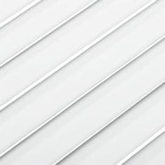 Vidaxl Lamelové dvierka na skrinku, biele 39,5x39,4 cm, borovica