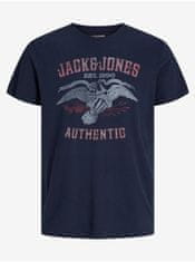 Jack&Jones Tmavomodré pánske tričko Jack & Jones Fonne S