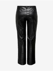 ONLY Čierne dámske koženkové nohavice ONLY Penna XS/32