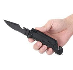 Foxter  2636 Vojenský taktický nôž s kresadlom, mini baterkou 22 cm