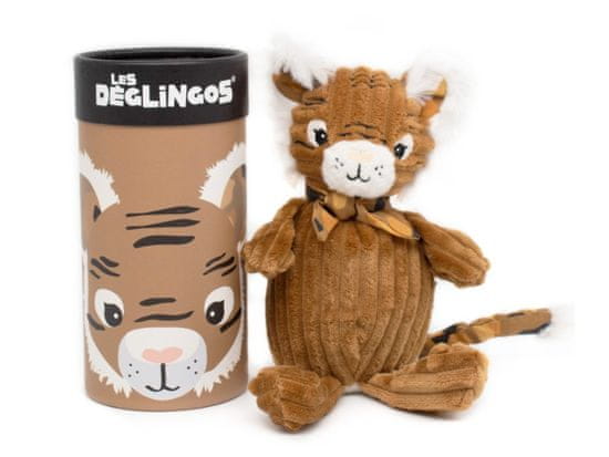 Les Déglingos Plyšový tiger v darčekovej krabičke, malý