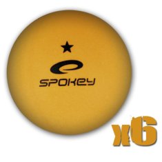 Spokey LERNER * Pingpongové loptičky, 6 ks, oranžové