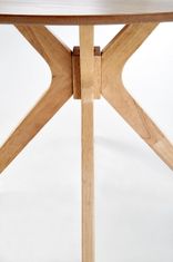 Halmar Okrúhly jedálenský stôl Nicolas prírodný dub