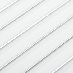 Vidaxl Lamelové dvierka na skrinku 2 ks, biele 61,5x39,4 cm , borovica