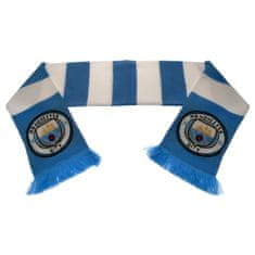 FAN SHOP SLOVAKIA Šál Manchester City FC, modro-biely, pletený znak