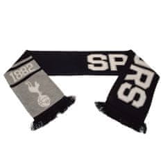 FAN SHOP SLOVAKIA Šál Tottenham Hotspur FC, čierna, biely nápis, 132x19 cm