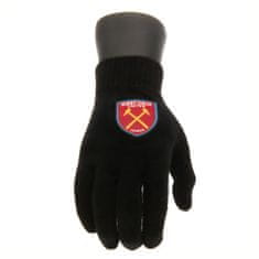 FAN SHOP SLOVAKIA Detské pletené rukavice West Ham United FC, čierne