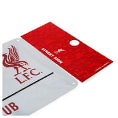 FAN SHOP SLOVAKIA Plechová ceduľa Liverpool FC, biela, lakovaná, 40x18cm