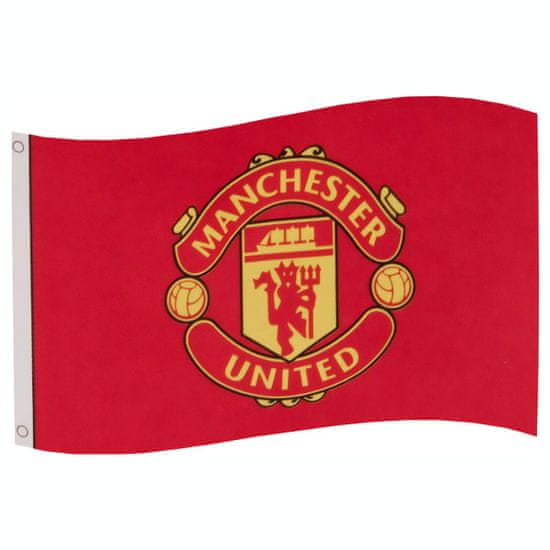 FAN SHOP SLOVAKIA Vlajka Manchester United, červená, 152x91 cm