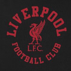 FAN SHOP SLOVAKIA Mikina Liverpool FC, čierna, klokanie vrecko, kapucňa | S