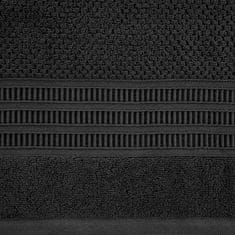 ModernHome ROSITA mäkký uterák 70x140 čierny