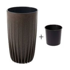 ModernHome Kanvica Stripped Tall ECO na kávu espresso 30xh51 cm