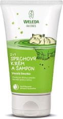 Weleda 2 v 1 Sprchový krém a šampón, Veselá limetka (150 ml)