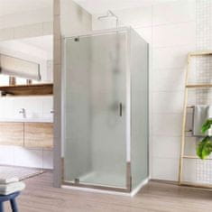 Mereo Lima sprchovací kút, 80x80x190 cm, pivotové dvere a pevný diel, sklo Point CK86912K - Mereo