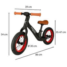 KIK KX4355 Detské odrážadlo - bicykel Trike Fix Balance čierne