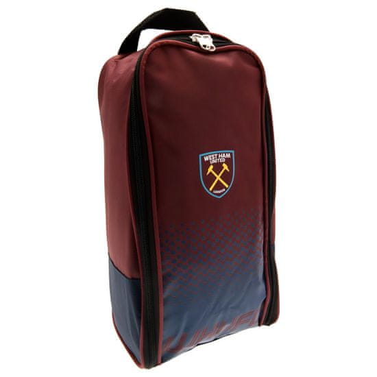 FAN SHOP SLOVAKIA Športová taška West Ham United FC, vínovo-modrá, 35x18x12 cm