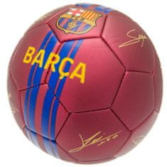 FAN SHOP SLOVAKIA Futbalová lopta FC Barcelona, vínový, podpisy hráčov, vel. 5