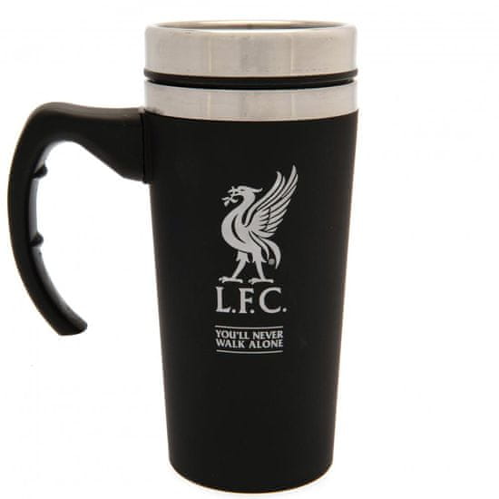 FAN SHOP SLOVAKIA Cestovný hrnček Liverpool FC, čierny, 450ml