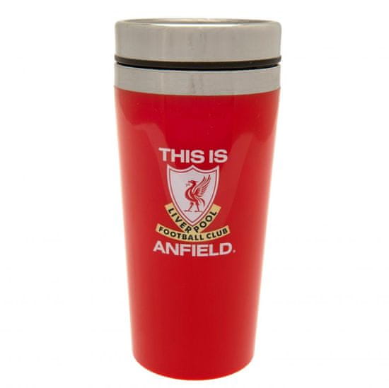 FAN SHOP SLOVAKIA Cestovný hrnček Liverpool FC, červený, 450 ml