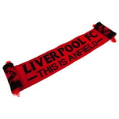FAN SHOP SLOVAKIA Šál Liverpool FC, červeno-čierny, 132x16 cm