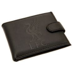 FAN SHOP SLOVAKIA Kožená peňaženka Liverpool FC, čierna, ochrana RFID, 11x9 cm