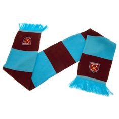 FAN SHOP SLOVAKIA Šál West Ham United FC, vínovo-modrá, vyšitý znak klubu