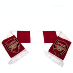 FAN SHOP SLOVAKIA Šál Arsenal FC, červeno-biely, pletený znak klubu