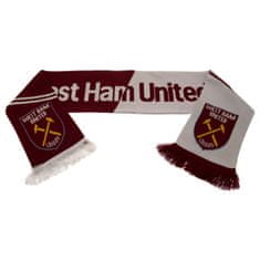 FAN SHOP SLOVAKIA Šál West Ham United FC, bielo-vínový, 132x19 cm