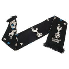 FAN SHOP SLOVAKIA Šál Tottenham Hotspur FC, čierna, modro-biely dizajn, znak klubu