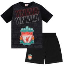 FAN SHOP SLOVAKIA Detské pyžamo Liverpool FC, tričko, šortky, šedá a čierna | 10-11r