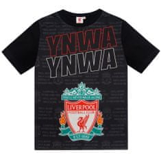 FAN SHOP SLOVAKIA Detské pyžamo Liverpool FC, tričko, šortky, šedá a čierna | 8-9r