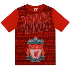 FAN SHOP SLOVAKIA Detské pyžamo Liverpool FC, tričko, šortky, červené | 10-11r